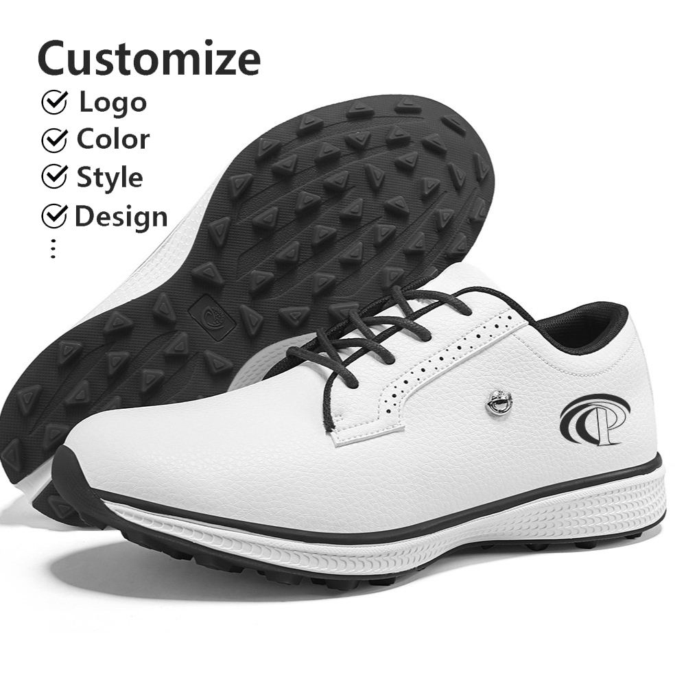 Construction Classic Non-Marking Golf Shoes for Men | OEM & ODM Professional Golf Footwear