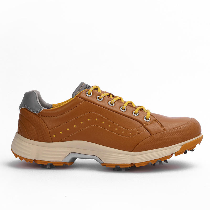 Custom OEM Cushioning & Rebound Stability Golf Shoes for Men | Leather Golf Shoes Manufacturer